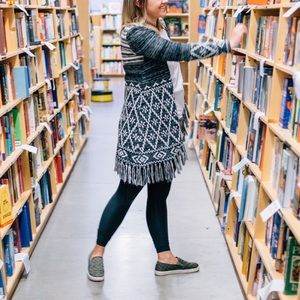 Gray sweater cardigan